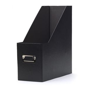 Snap N Store Collapsible Storage Box Magazine File Black 1 Ea