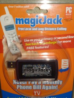 Magic Jack USB Phone 1 Year Free Service Local Long Distance BRAND NEW