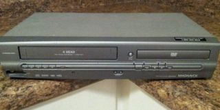 Magnavox MWD2205 Video Cassette Recorder VHS VCR DVD Player Combo