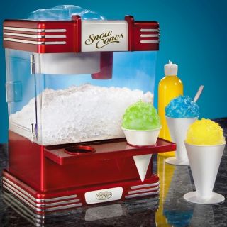 Mini Snow Cone Maker, Shaved Ice Snowcone Machine, Nostalgia Electrics