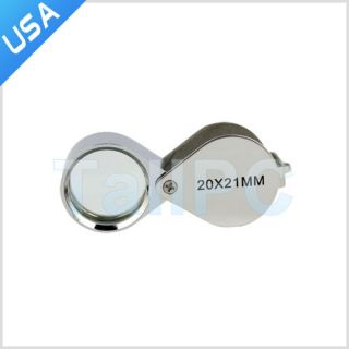 New Magnifier 20x Power Hand Held Magnifying Glass