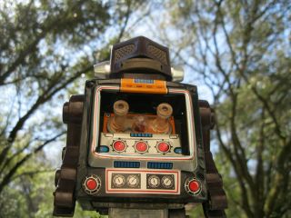 Vintage Horikawa Mr Zerox Tin Toy Robot