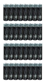 32 Pack Imedion 2400 mAh AA NiMH Batteries with Battery Case Maha 4X
