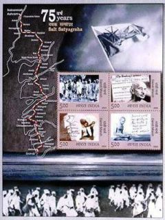 India Mahatma Gandhi Dandi March Salt Satyagraha MNH MS 2005