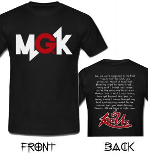 MGK Machine Gun Kelly Rap Hip Hop 2 Side T Shirt Size s M L XL 2XL