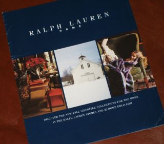 Ralph Lauren Home Collection Fall 2002 3 Panel Mailer