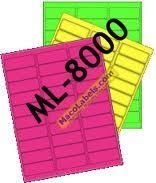 Maco Laser Shipping Labels ml 8000 Assorted 450 Lables
