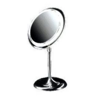 Pedestal 5X Magnification Adjustable Light Stand Makeup Mirror