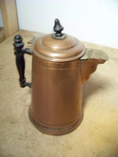 Old Majestic Wood Stove Copper Brass Coffee Pot