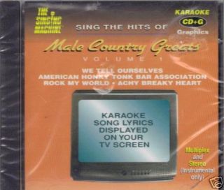 Sing The Hits of Male Country Greats Vol 1 Karaoke CD