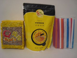 Mango Flavored Bubble Boba Tea Powder Drink Mix Kit