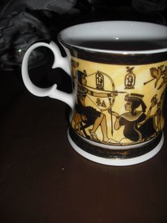 Fathi Mahmoud Egypt Limoges Egyptian Nile Cleopatra Coffee Cup Mug