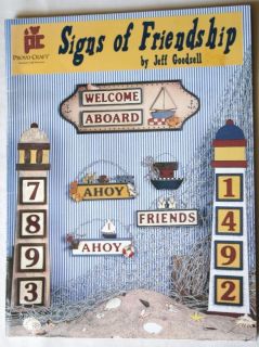 Signs Friendship Wood Pattern Craft Paint Book Nautical