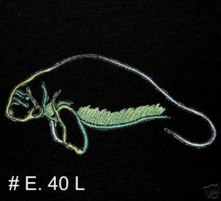 1pc Sealife Manatee Iron on Embroidered Applique Patch