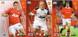 2011 Panini Manchester United Soccer Cards Set