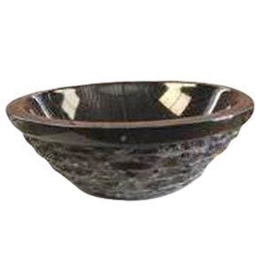 Black Marble Stone Sink Bathroom Topmount Stone Vessel Sink Bowl YF85