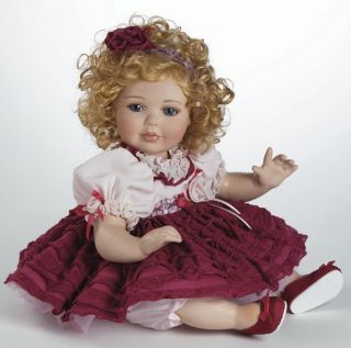 Marie Osmond RUFFLES & ROSES Porcelain Toddler Doll by Karen Scott LE