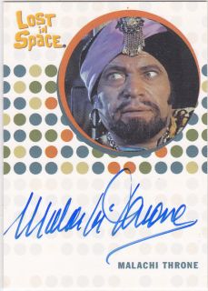 The Complete Lost in Space Malachi Throne Sheik Ali Ben Bad Autograph