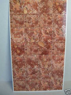 Dollhouse Gleaming Faux Marble Flooring 34725 Red