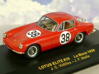 43 Lotus Elite 38 Le Mans 1959 J C Vidilles J F Malle LMC068