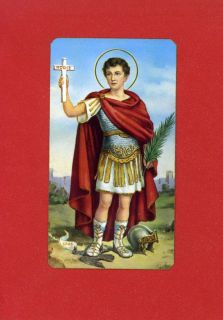 St Expeditus Religious Holy Card Gilded Edge Fratelli Bonella