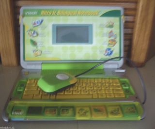 Vtech Nitro Bilingual Notebook w Mouse 8 Cartridges included