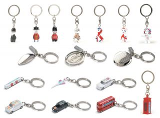 2012 Olympic Keyring Charms Wenlock Mandeville Pride Beefeater