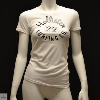 by Abercrombie Women Short Sleeve T Shirt Manhattan Beach White
