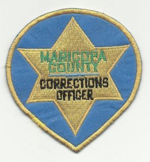 Maricopa County Arizona Corrections Officer Patch Vintage Style