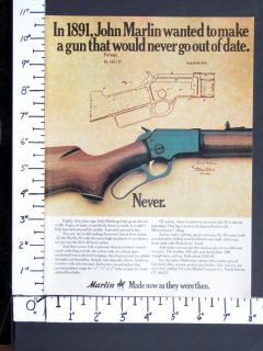 1975 Marlin Model 39 22 Rim Fire Lever Action Rifle Magazine Ad