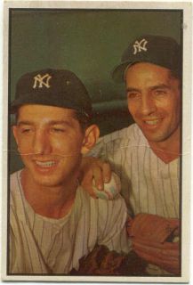 1953 Bowman 93 Phil Rizzuto Billy Martin New York Yankees H B $300