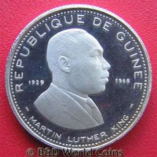100 Francs Silver Proof Martin Luther King Mint 9 700 RARE 21mm