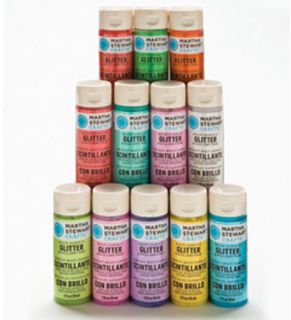 Martha Stewart Glitter Paint Kit Iridescent Colors