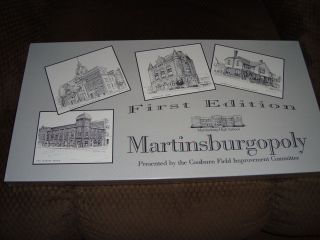 Martinsburg WV Martinsburgopoly Game First Edition Mint Christmas Gift