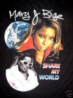 Vintage 1997 Mary J Blige Share My World Tour Shirt L