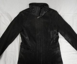 Andrew Marc New York Womens XS Lambskin Jacket Black
