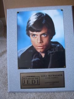 Mark Hamill Luke Skywalker Star Wars Autograph RARE COA