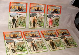 1982 Mash TV Show Action Figures Set Mint on Cards