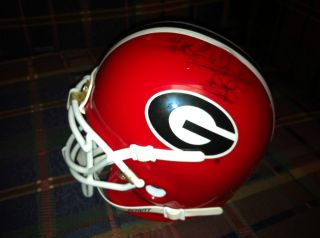 UGA Georgia Bulldogs Tim Wansley Signed Helmet
