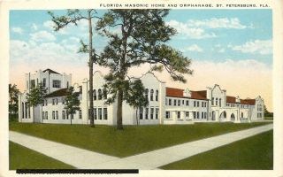 Vintage Postcard Florida Masonic Home and Orphanage St Petersburg FLA
