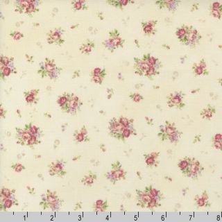 Mary Rose Quilt Gate 1302 15C Rose Bouquet Pink Cotton Quilt Fabric by