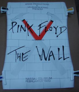 Pink Floyd Poster The Wall Nassau Coliseum Feb 27 1980