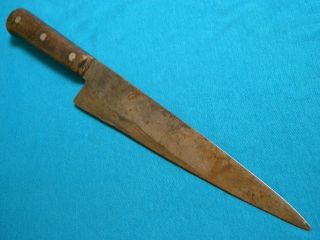 ANTIQUE MASE GRIND CARBON STEEL CHEFS BUTCHER KNIFE KNIVES CARVING
