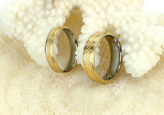 Classic Titanium Matching Ring Couple Wedding Bands Engagement Many