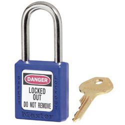 Master Lock Company 6 Pin Blue Safety Lock Out Padlock Keyed Differ