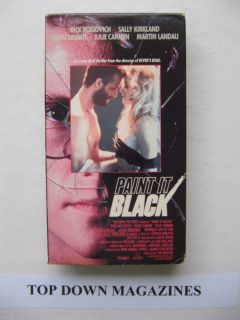 It Black VHS Movie Sally Kirkland Rick Rossovich Martin Landau