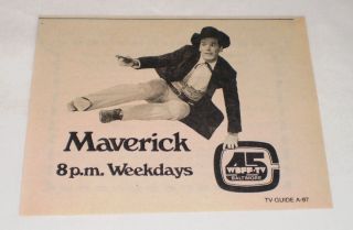 1976 WBFF TV Ad James Garner Maverick
