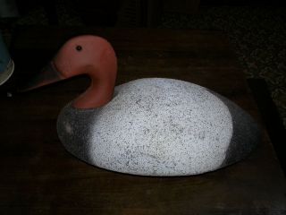 Drake Restle Decoy Magnum Canvasback Duck Decoy Maumee Made