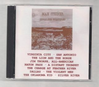 COLLECTOR ITEM MAX STEINER MUSIC FOR WESTERNS RARE DOUBLE CD ORIGINAL