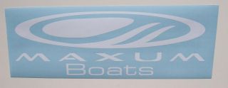 Maxum Boats Decals